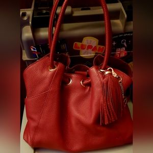 MICHAEL KORS rare hobo bag, cherry red